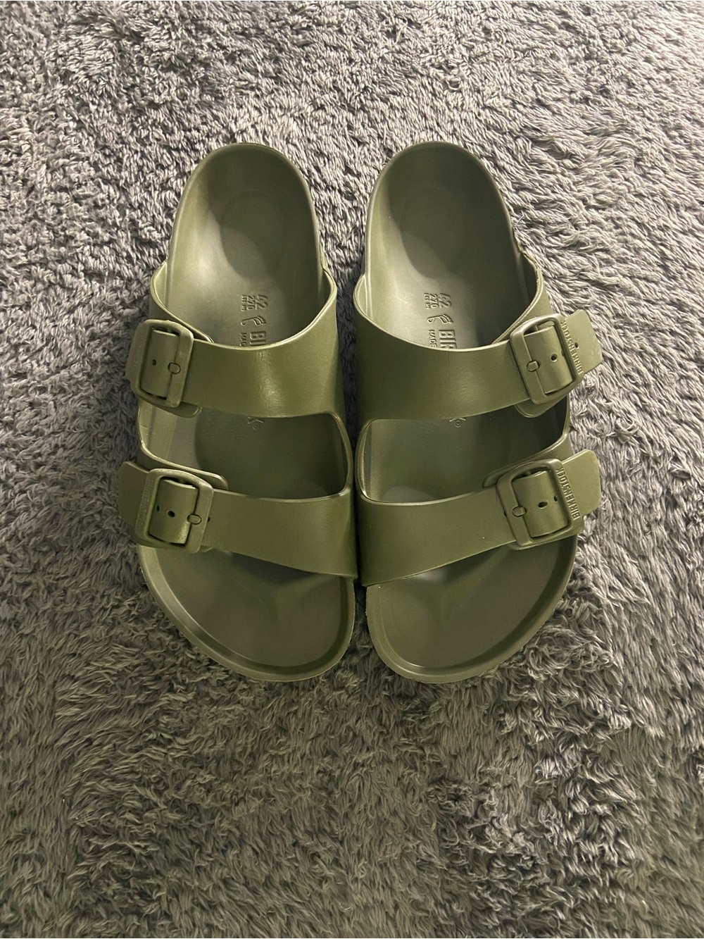 Birkenstock Olive Green Two-Buckle EVA Sandals
